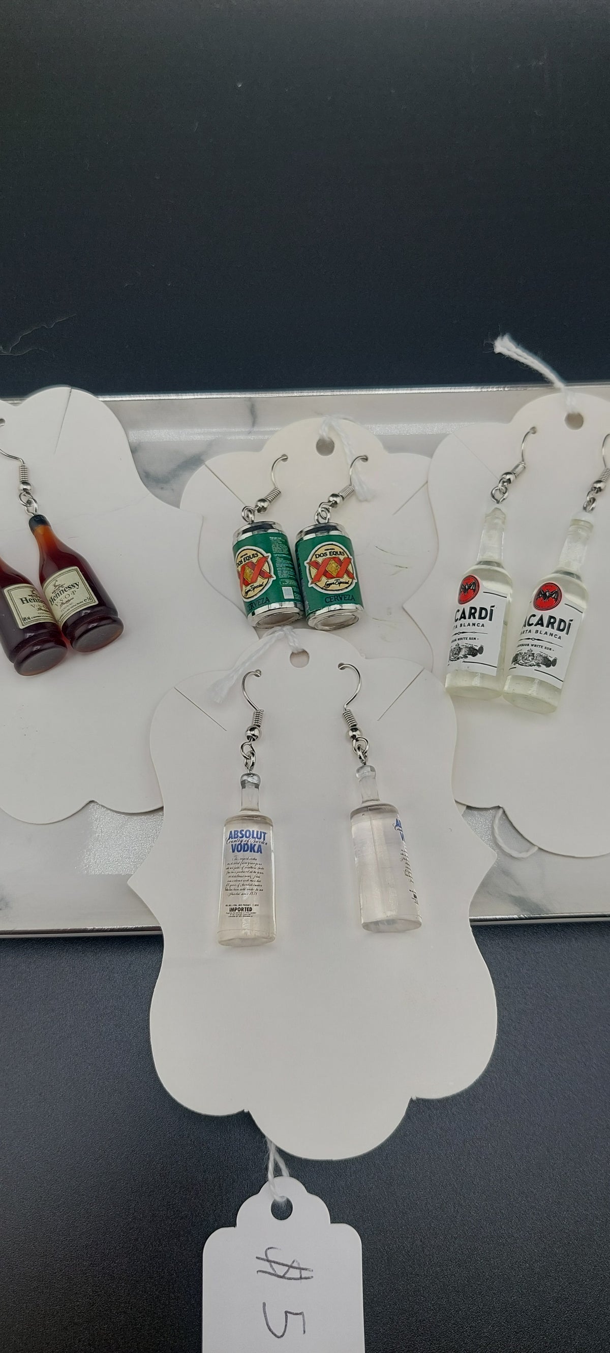 Alcohol earrings