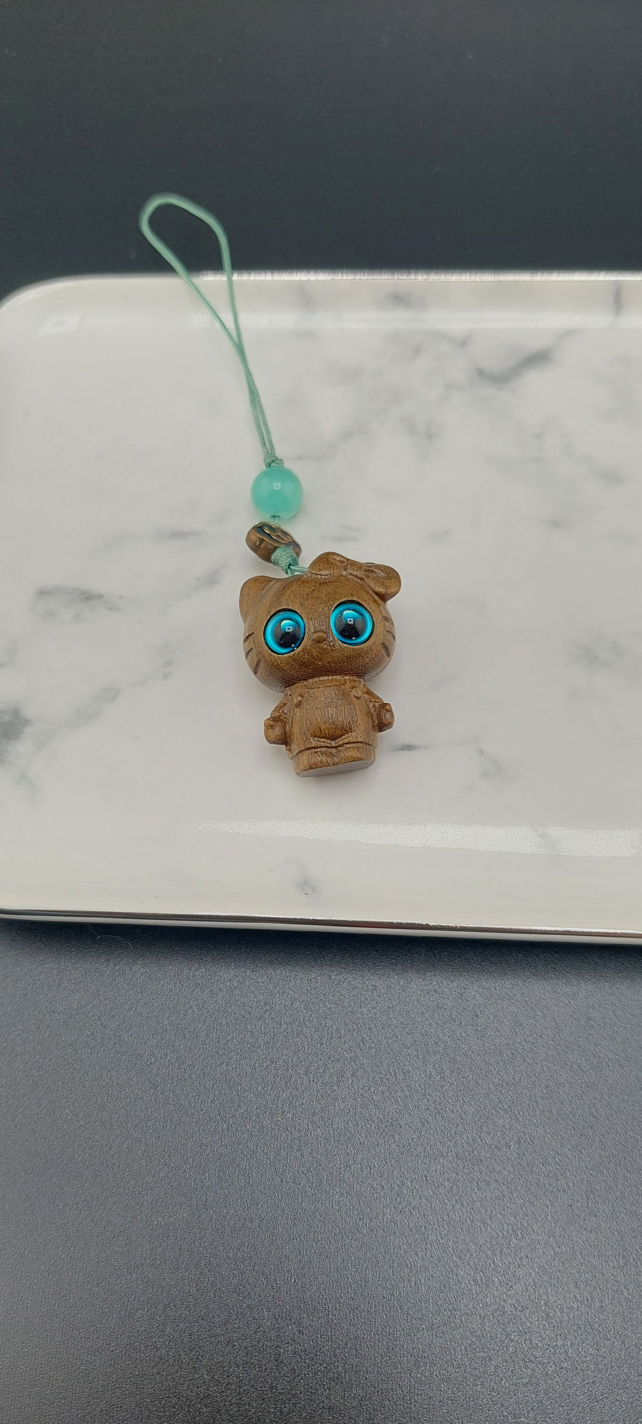 hello kitty wooden phone / bag charm