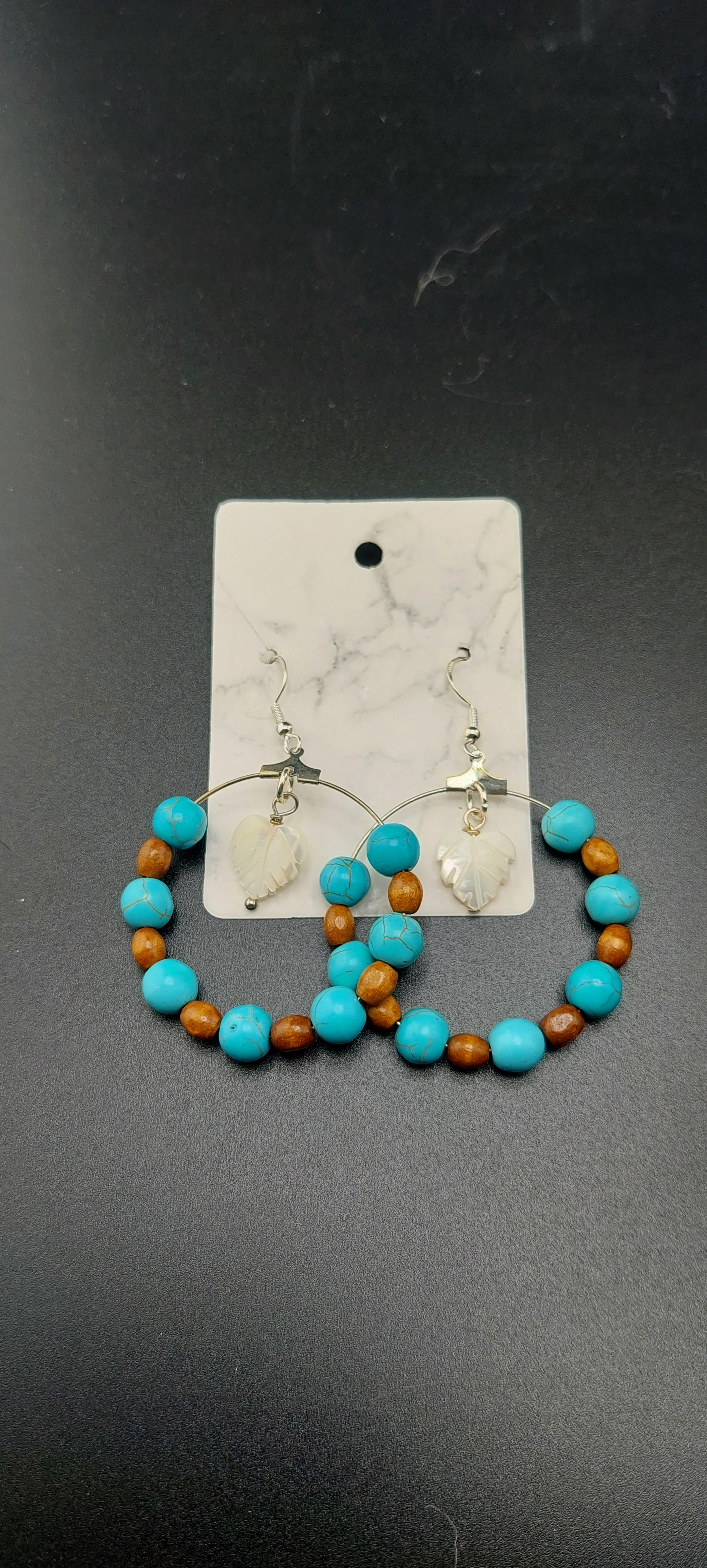 Hoop Earrings - gemstone