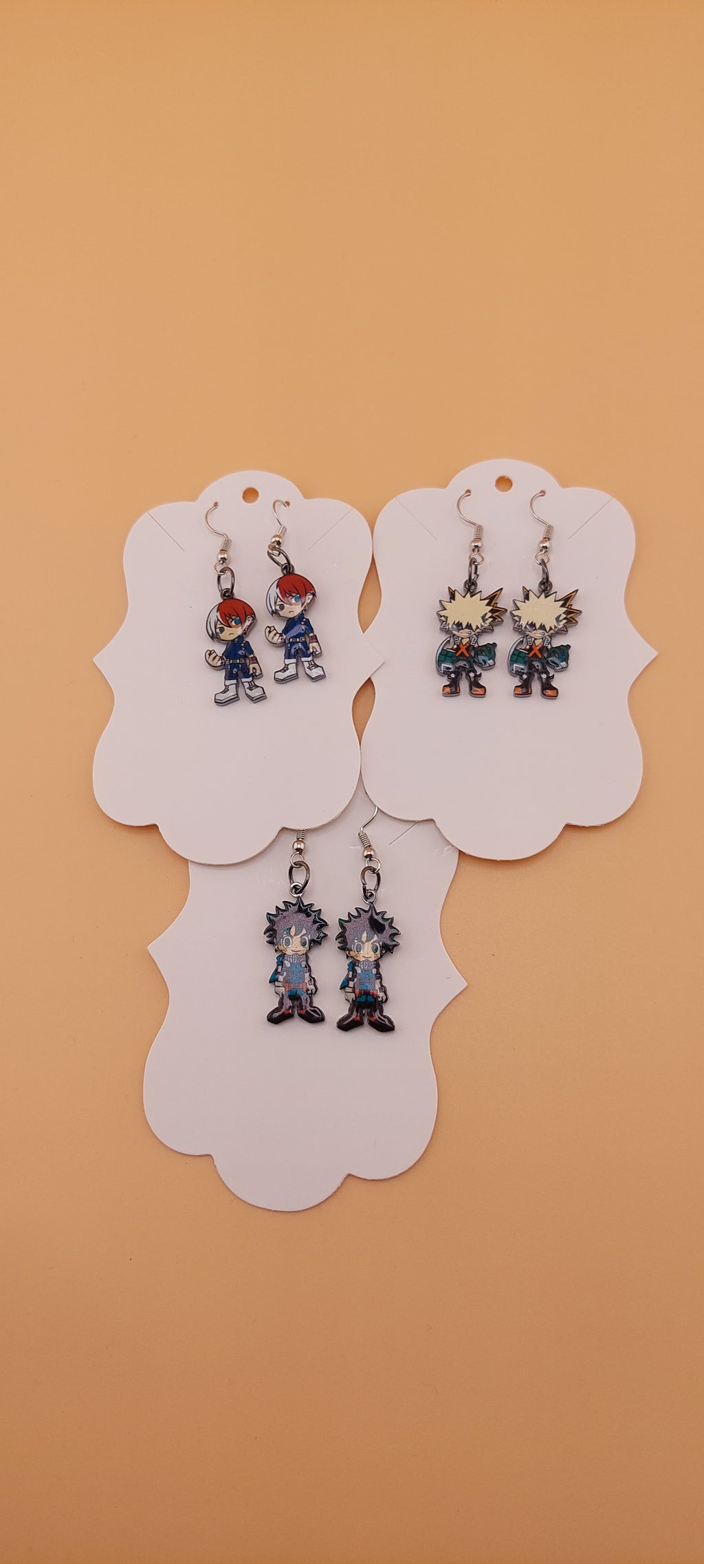 My Hero Academia anime earrings hypoallergenic - fan jewelry