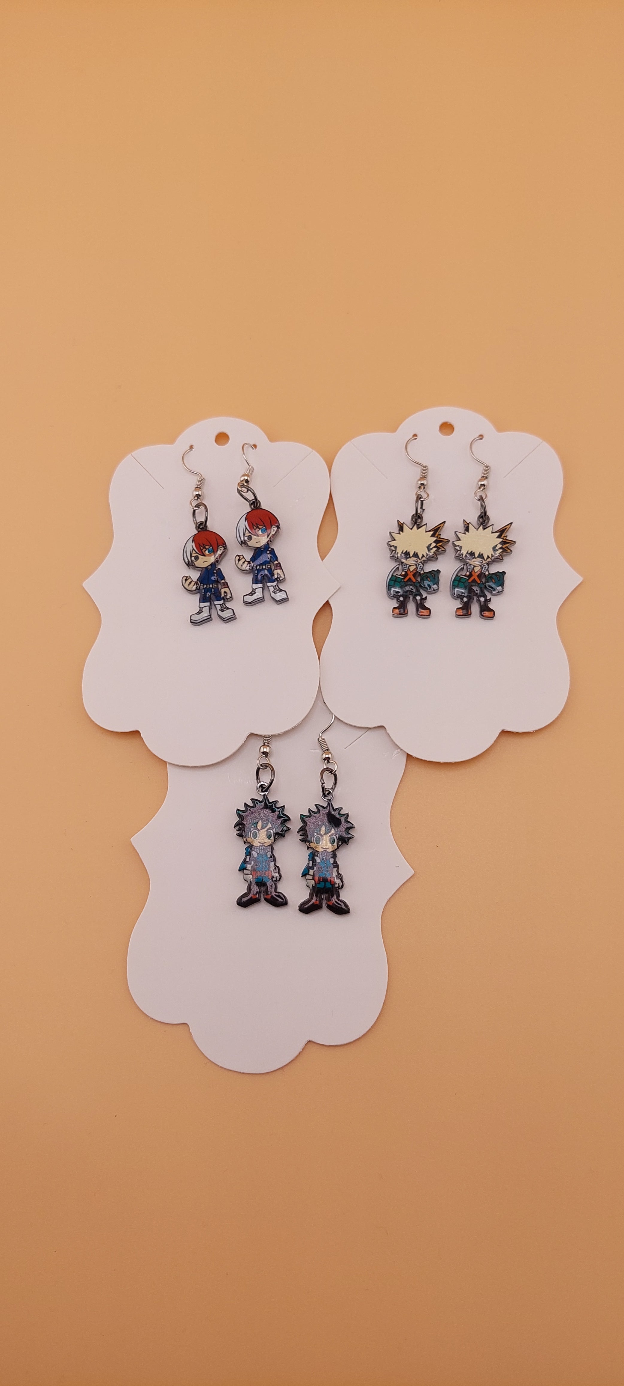 My Hero Academia anime earrings hypoallergenic - fan jewelry