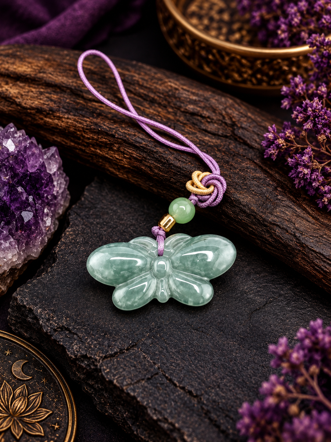Blue Water Jade Keychains| accessories ~ Lunar Jade