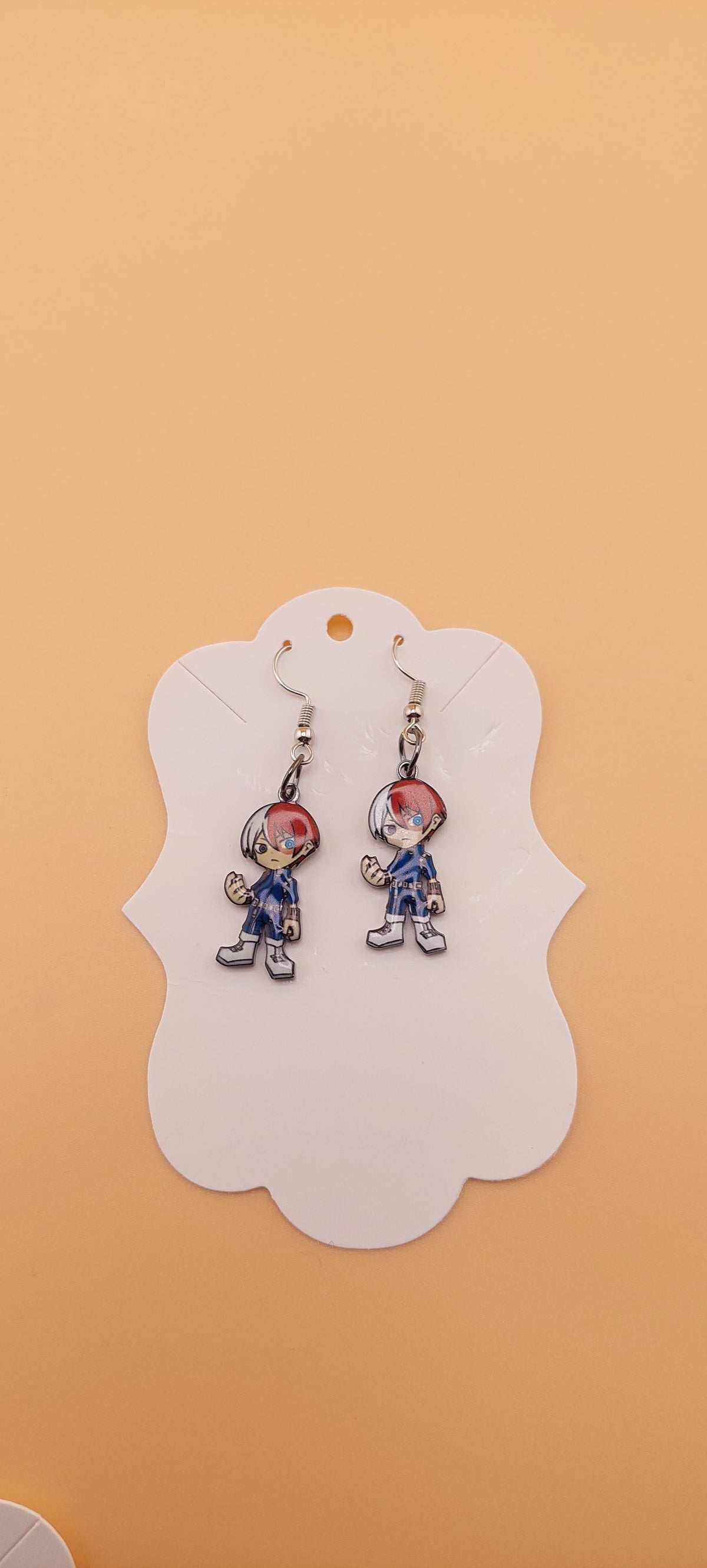 My Hero Academia earrings detail - hypoallergenic quality design