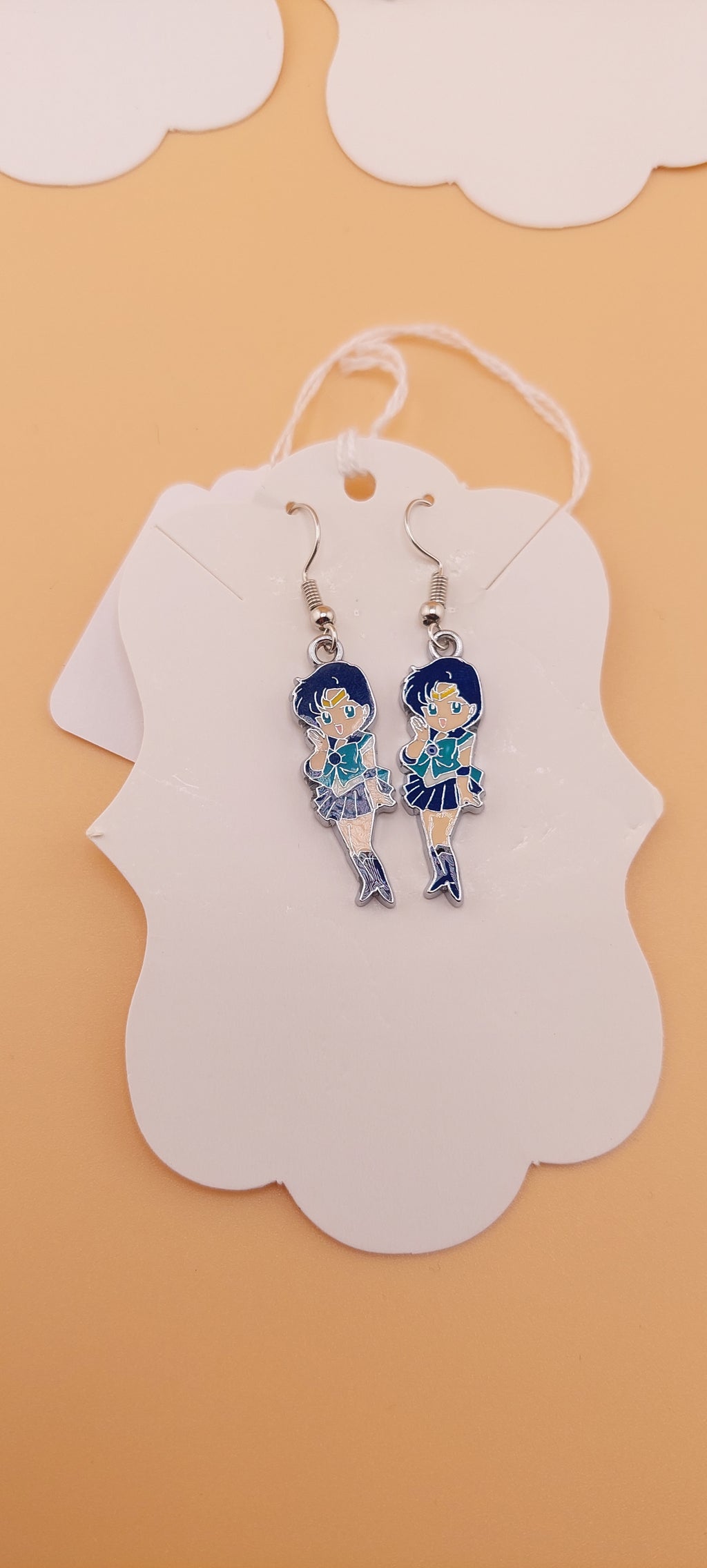 Sailor Moon themed earrings - lightweight anime accessories