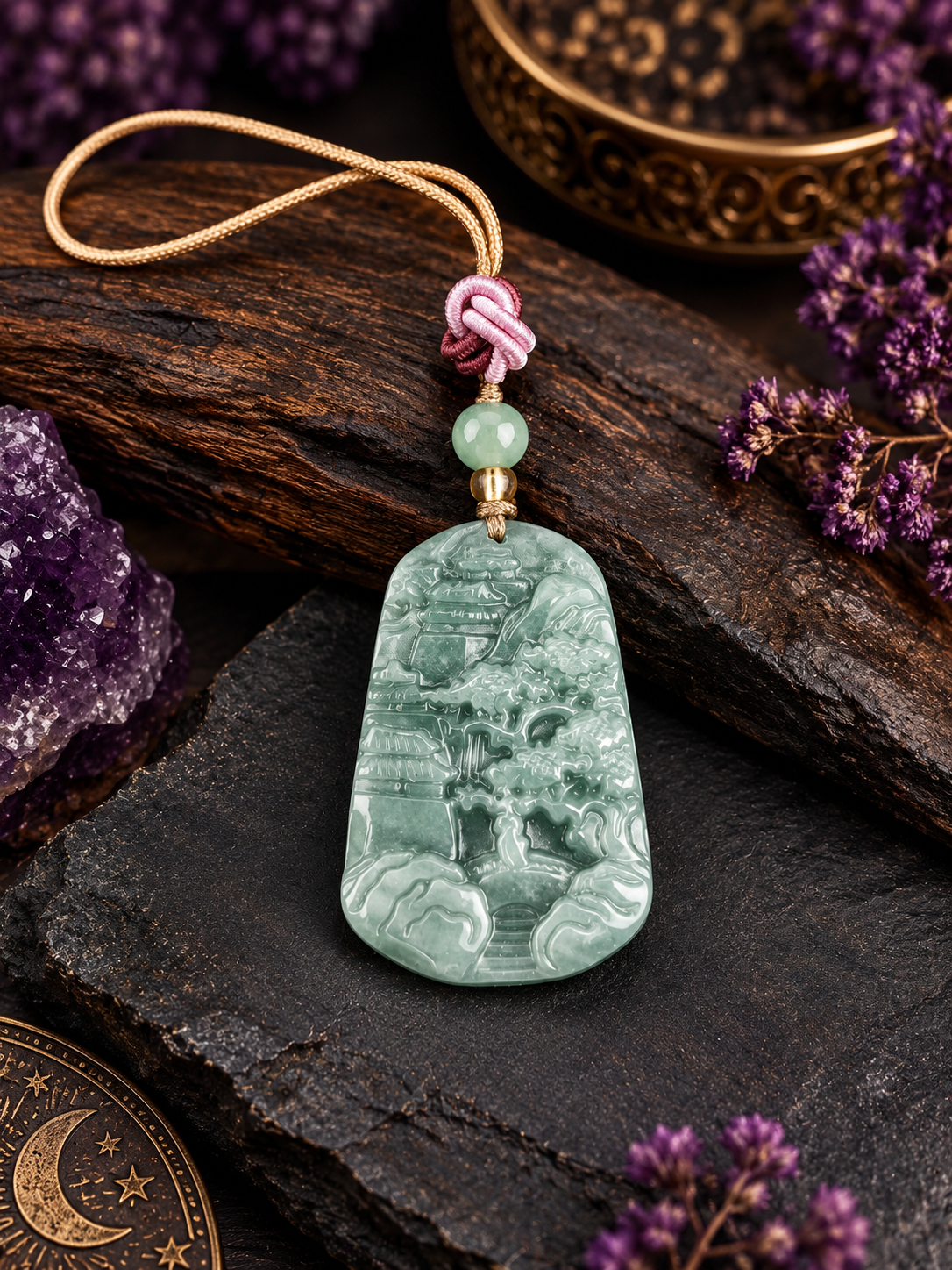 Blue Water Jade Keychains| accessories ~ Lunar Jade