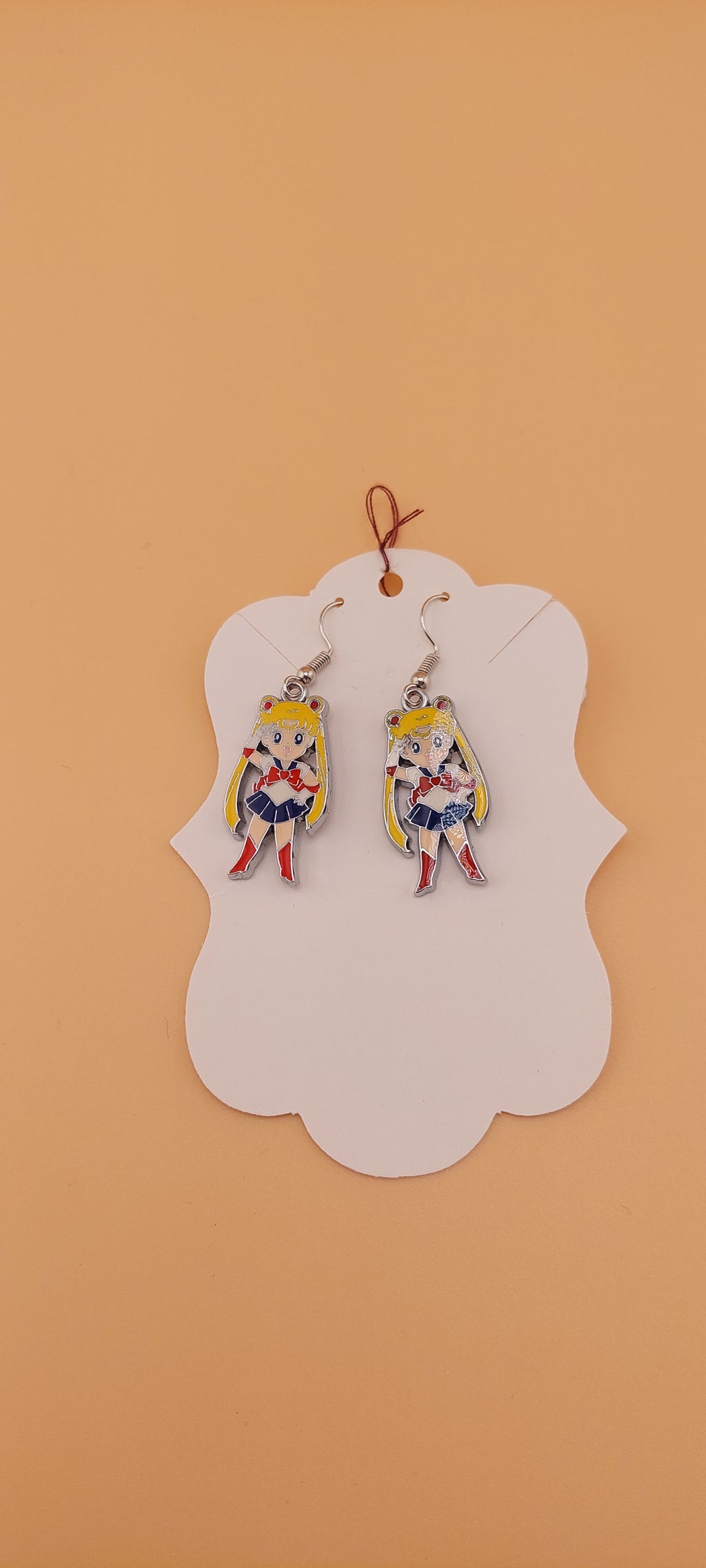 Sailor Moon themed earrings - lightweight anime accessories