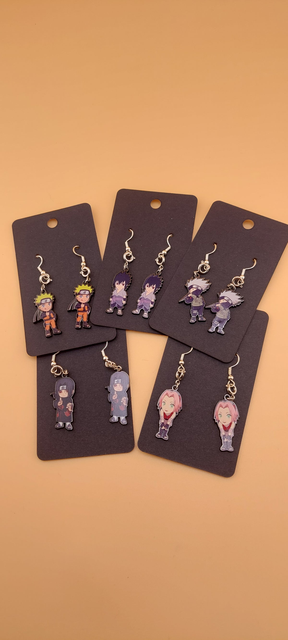 Naruto Shippuden anime earrings hypoallergenic - unique fan jewelry