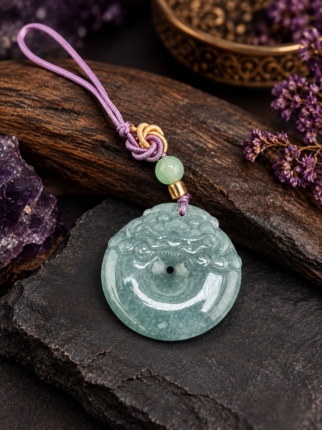 Blue Water Jade Keychains| accessories ~ Lunar Jade