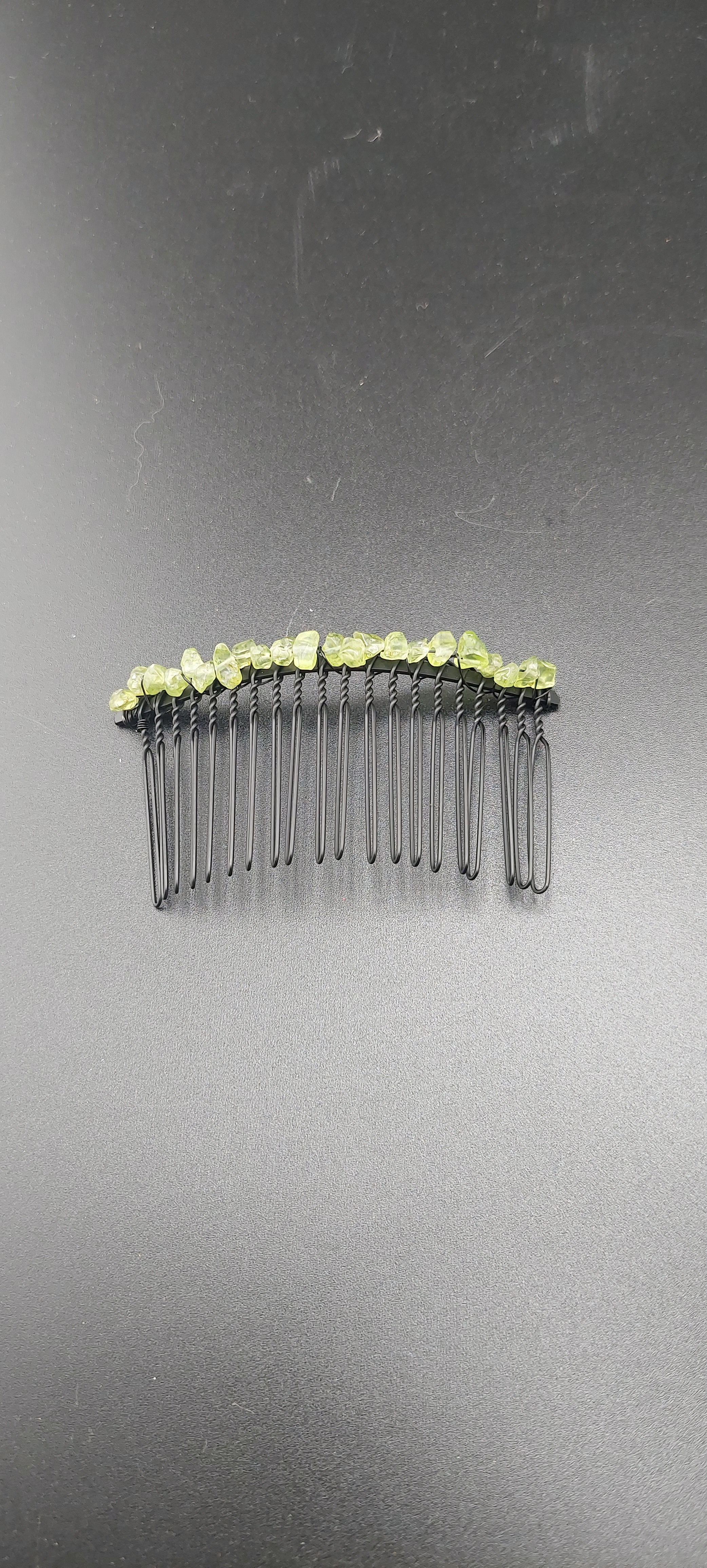 Black hair clips - sleek hair accessories by Jade Couture